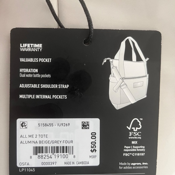 Adidas - All Me 2 Tote Bag - Alumina / Grey - Picture 5 of 5